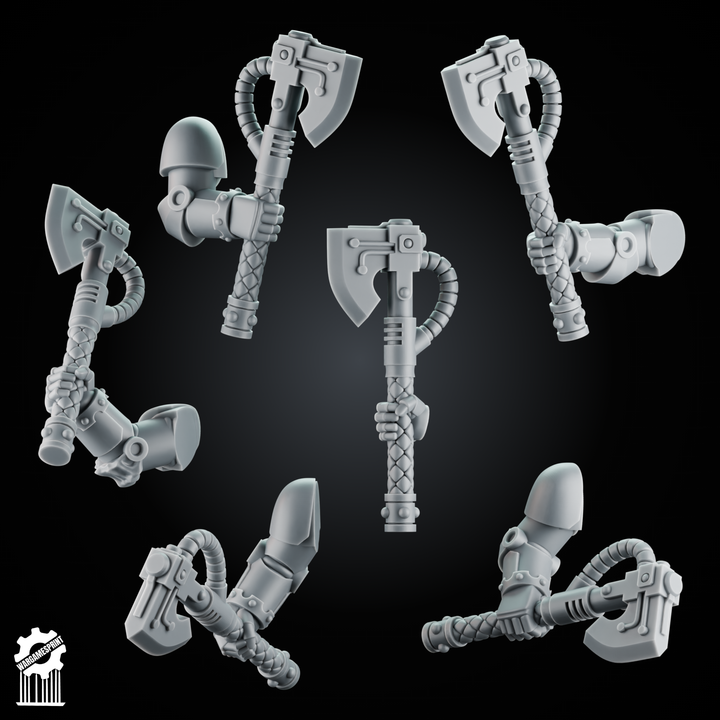 Grimdark Battle Axes (6 Pieces)