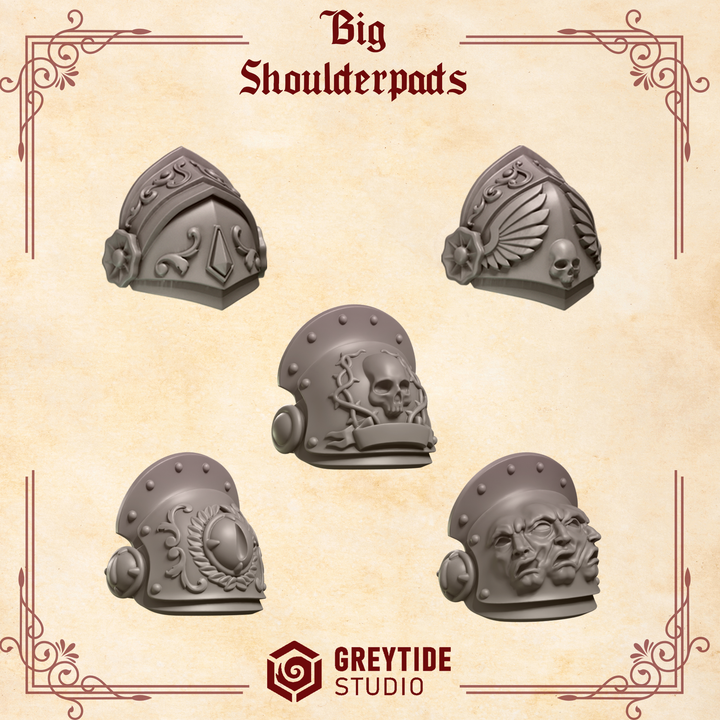 Crimson Lords Shoulder pads - Big/Terminator (5 Pieces)
