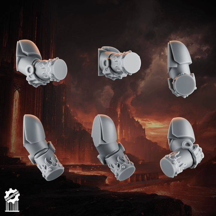 Emberforge arms SET2 - Fire lizards
