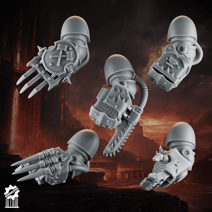 Emberforge big fist x5 set 1 - Fire lizards