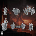 Emberforge decor backpack - Fire lizards