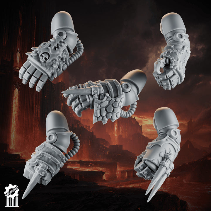 Emberforge fist set 1- Fire lizards