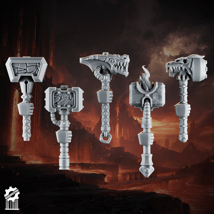 Emberforge hammer set 2  - Fire lizards