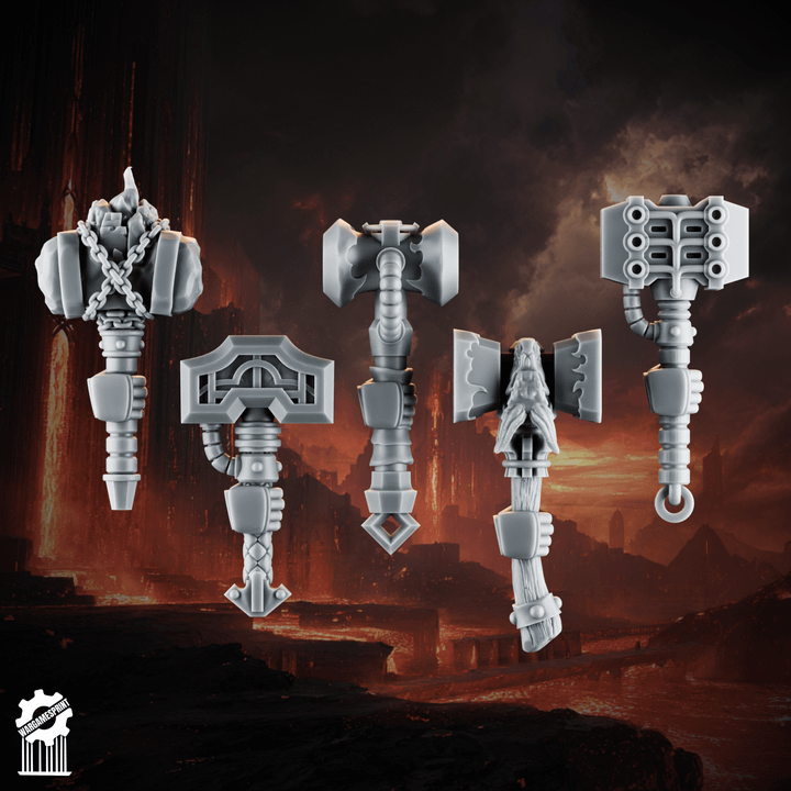 Emberforge hammer set 3 - Fire lizards