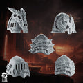 Emberforge shoulder pads x5 set 4 - Fire lizards