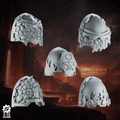 Emberforge shoulder pads x5 set 5 - Fire lizards