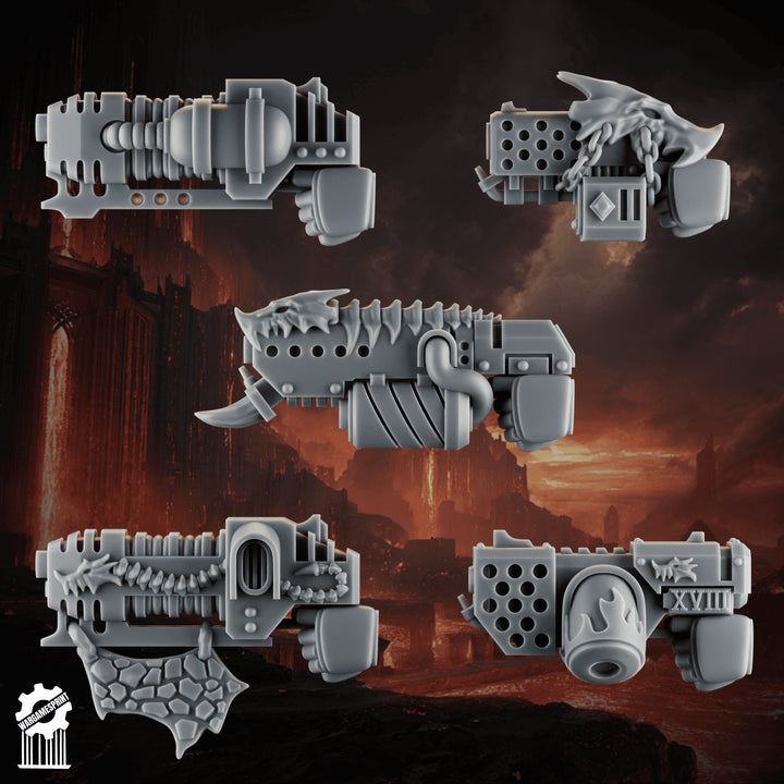 Emberforge pistol set 2 - Fire lizards