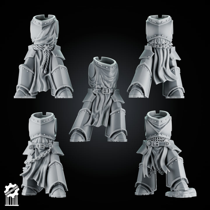5 eternal Crusader Armored Bodies - SET 1