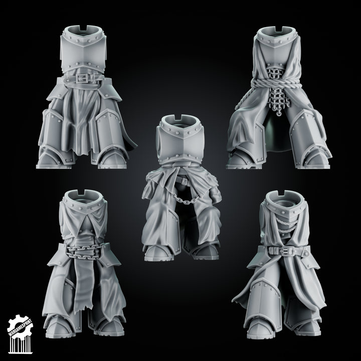 5 eternal Crusader Armored Bodies - SET 2