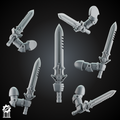 Grimdark Crusader Sword Kit (6 Pieces)