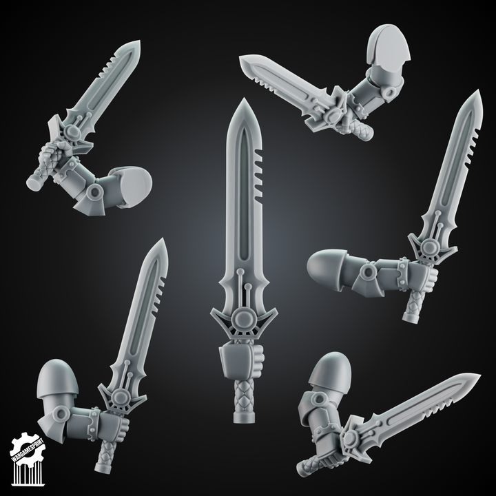 Grimdark Crusader Sword Kit (6 Pieces)