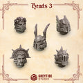 Crimson Lords Heads - Set 3 (5 Pieces)