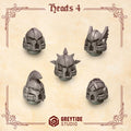 Crimson Lords Heads - Set 4 (5 Pieces)