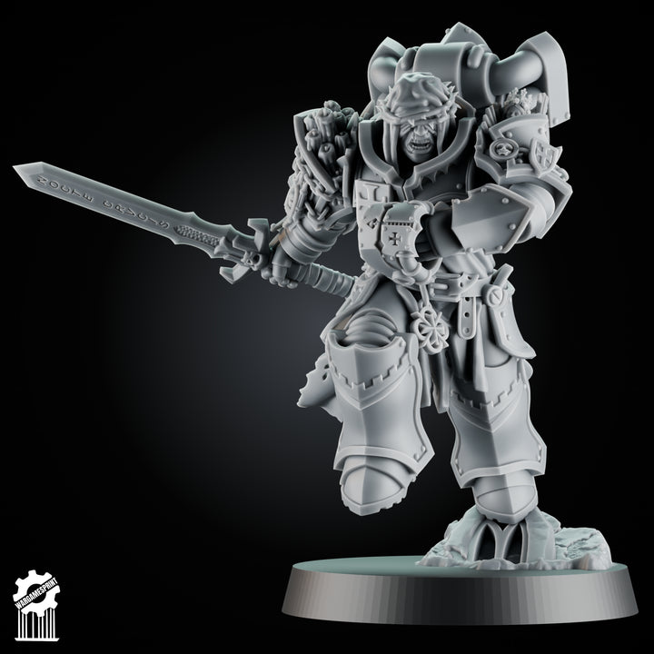 Luceran Veyth — Crusader Hero — Gothic grimdark champion with relic sword