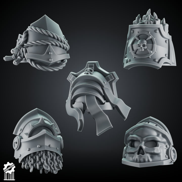 Crusader Shoulder Pad Set 4 – 5 Gothic Pauldrons