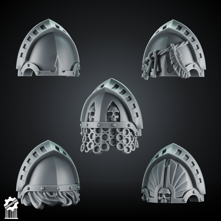 Shadowguard Shoulder Pad Set 2 – 5 Gothic Pauldrons