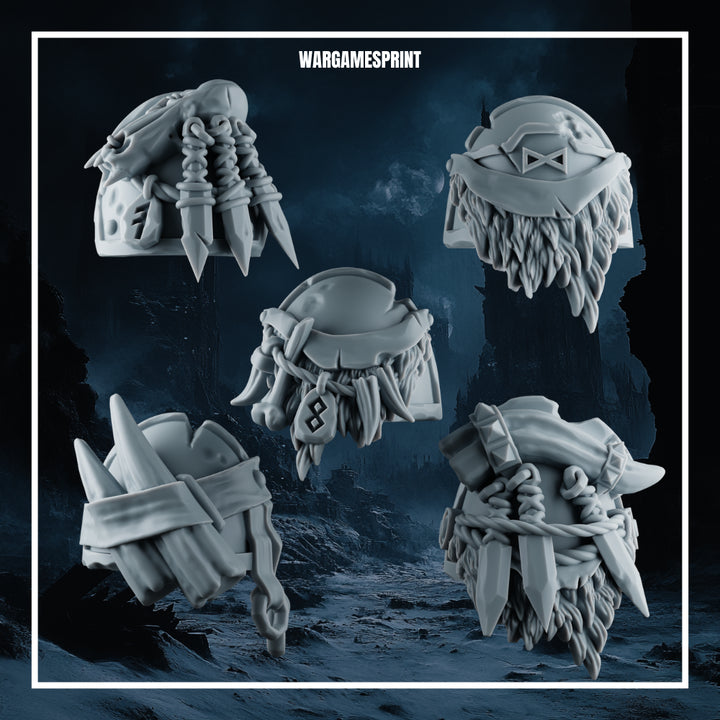 Space Viking Shoulder pads - Set 2 (Set of 5)