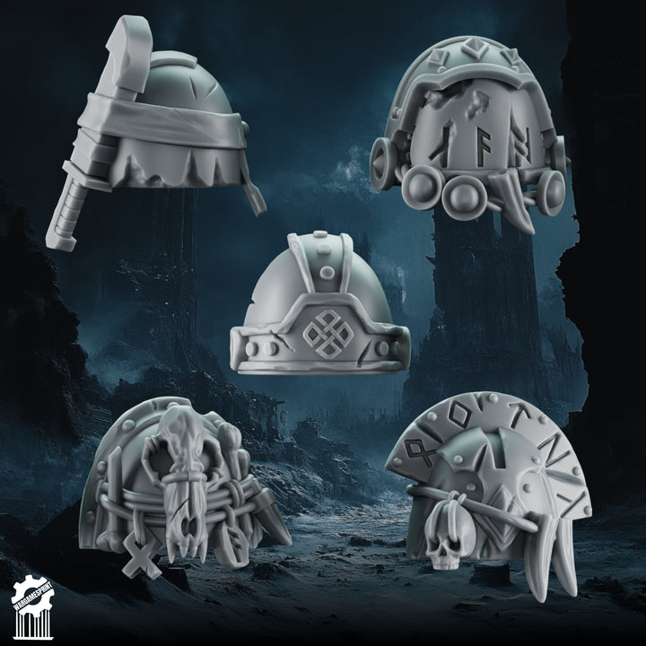 Space Viking Shoulder pads - Set 1 (Set of 5)