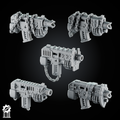 5 Crusader Pistols – Simple Grip Set 1