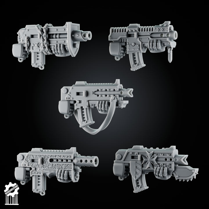 5 Crusader Pistols – Simple Grip Set 2
