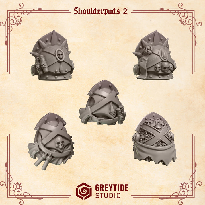 Crimson Lords Shoulder pads - Set 2 (5 Pieces)