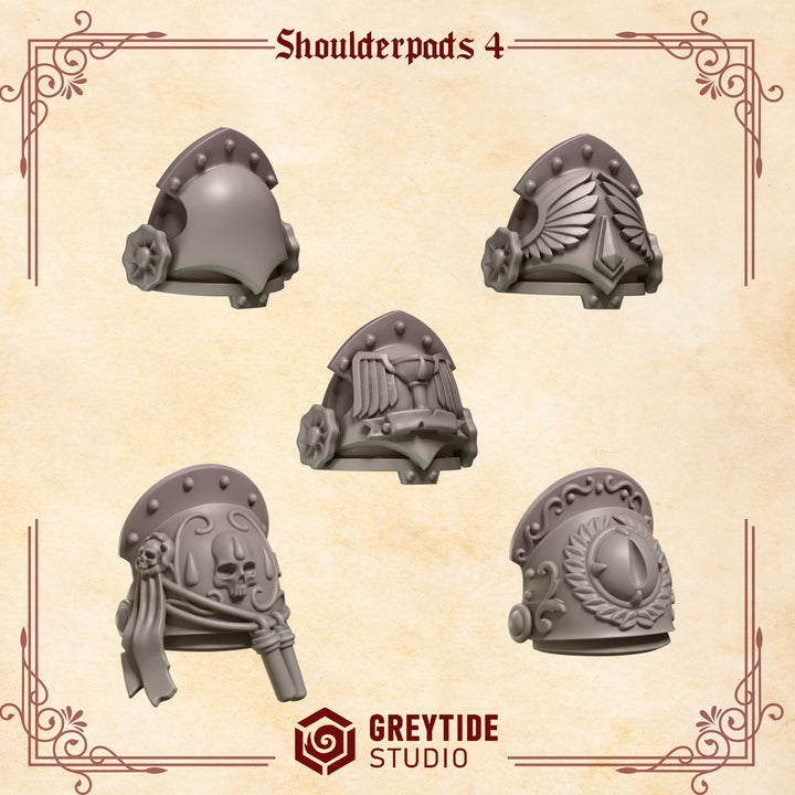 Crimson Lords Shoulder pads - Set 4 (5 Pieces)