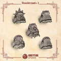 Crimson Lords Shoulder pads - Set 3 (5 Pieces)