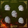Anvil Wardens Big / Terminator Shoulder pads - Set 1 (5 Pieces) – 3D printed shoulder pads for 40k miniatures, New Zealand
