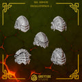 Anvil Wardens Big / Terminator Shoulder pads - Set 2 (5 Pieces) – 3D printed shoulder pads for 40k miniatures, New Zealand