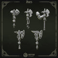 Eternal Pilgrims Axes (5 Pieces) – 3D printed weapons for 40k miniatures, New Zealand