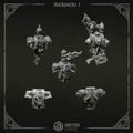 Eternal Pilgrims Backpacks - Set 1 (5 Pieces) – 3D printed bits for 40k miniatures, New Zealand