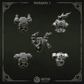 Eternal Pilgrims Backpacks - Set 2 (5 Pieces) – 3D printed bits for 40k miniatures, New Zealand