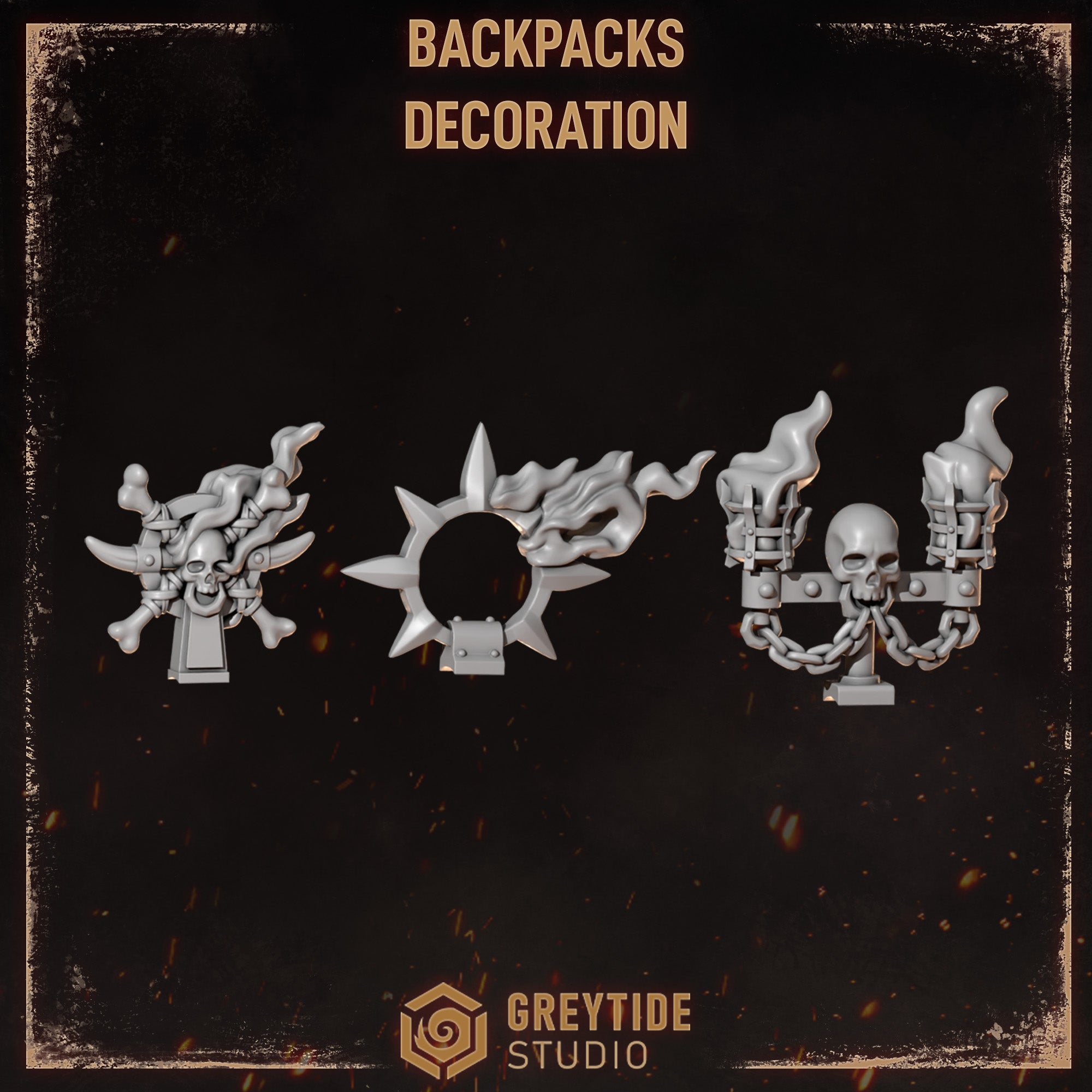 Cursed Company Backpack Decorations (3 Pieces)