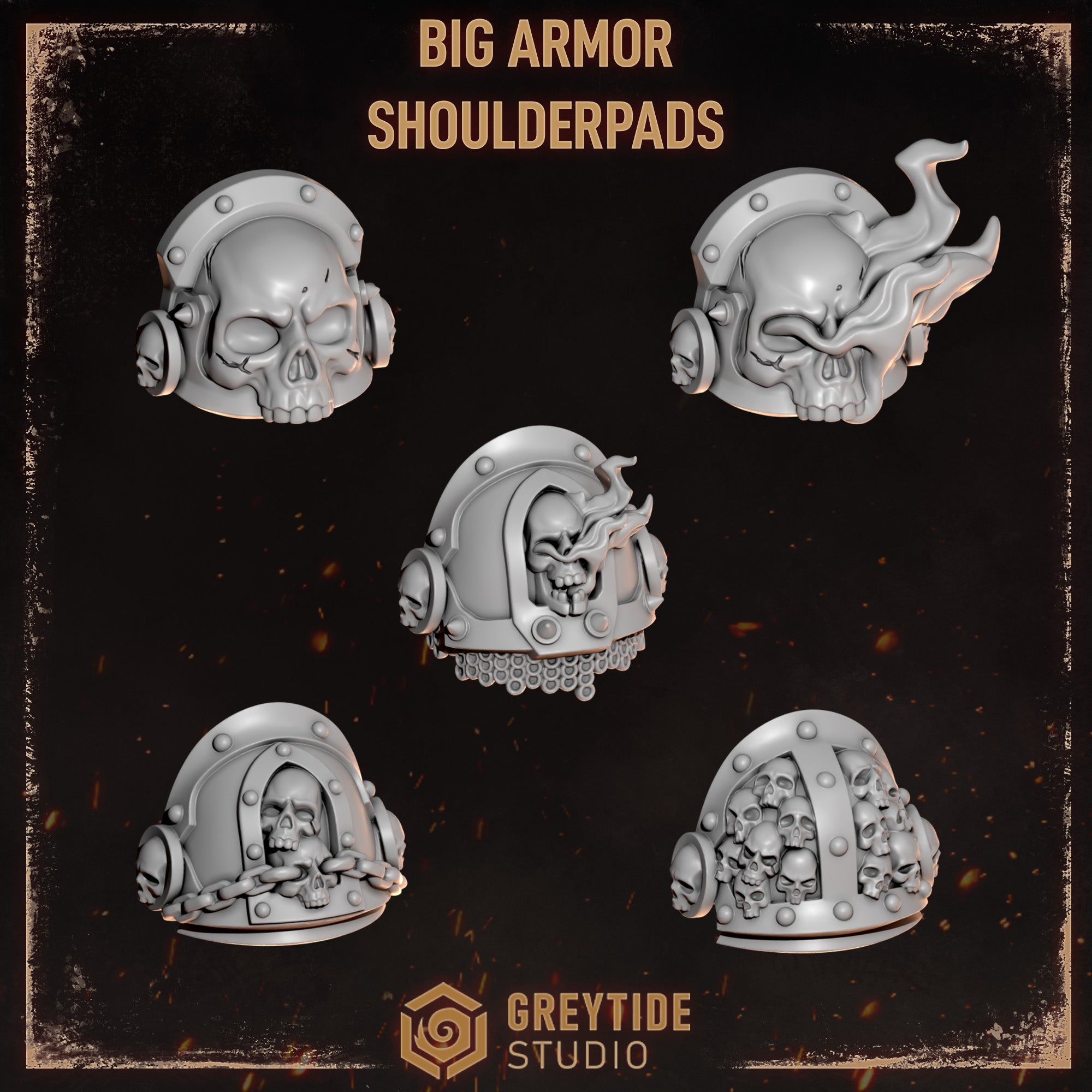 Cursed Company Big / Terminator Shoulder Pads (5 Pieces)
