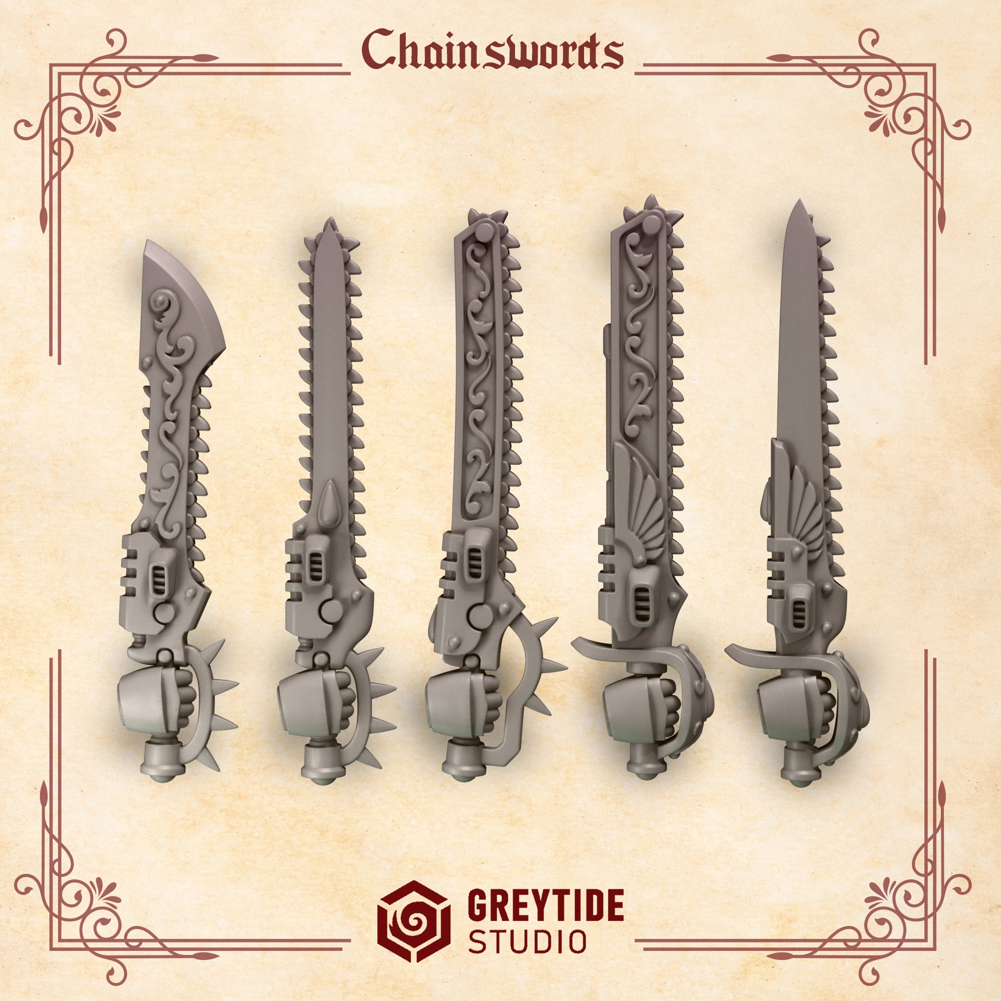 Crimson Lords Chainswords (5 Pieces)