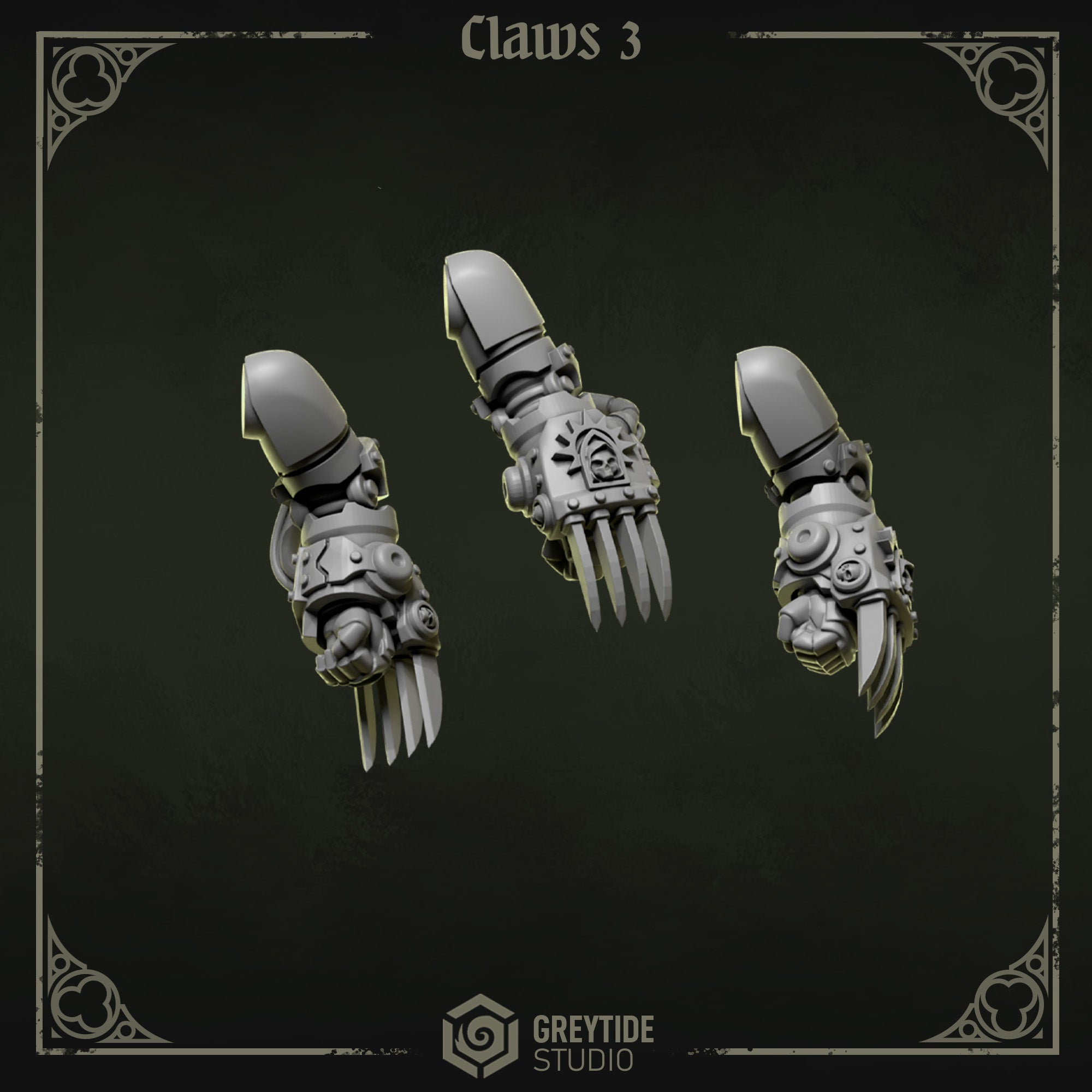Eternal Pilgrims Claws - Set 3 (3 Pieces) – 3D printed weapons for 40k miniatures, New Zealand