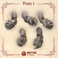 Crimson Lords Fists - Set 1 (5 Pieces)