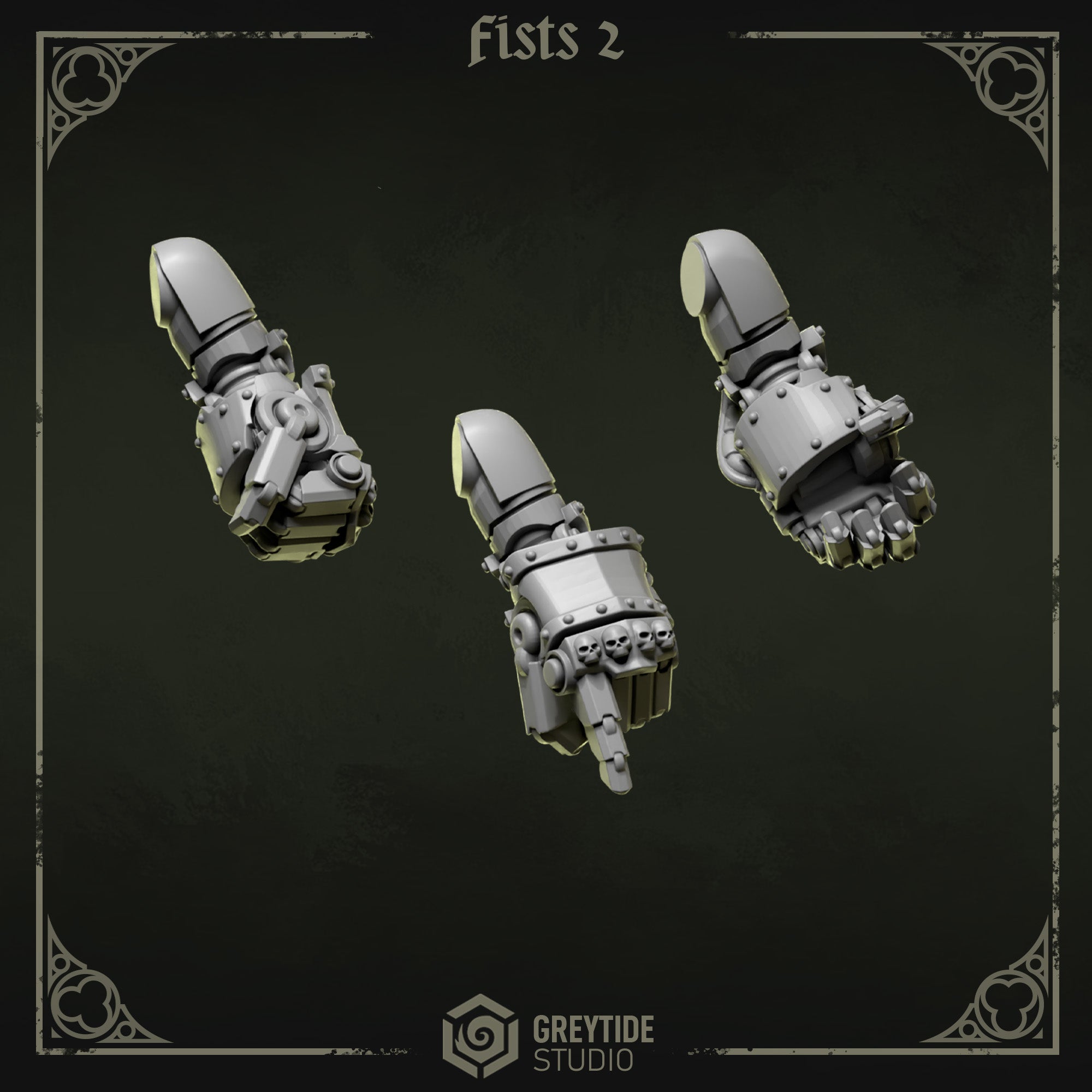 Eternal Pilgrims Fists - Set 2 (3 Pieces) – 3D printed weapons for 40k miniatures, New Zealand