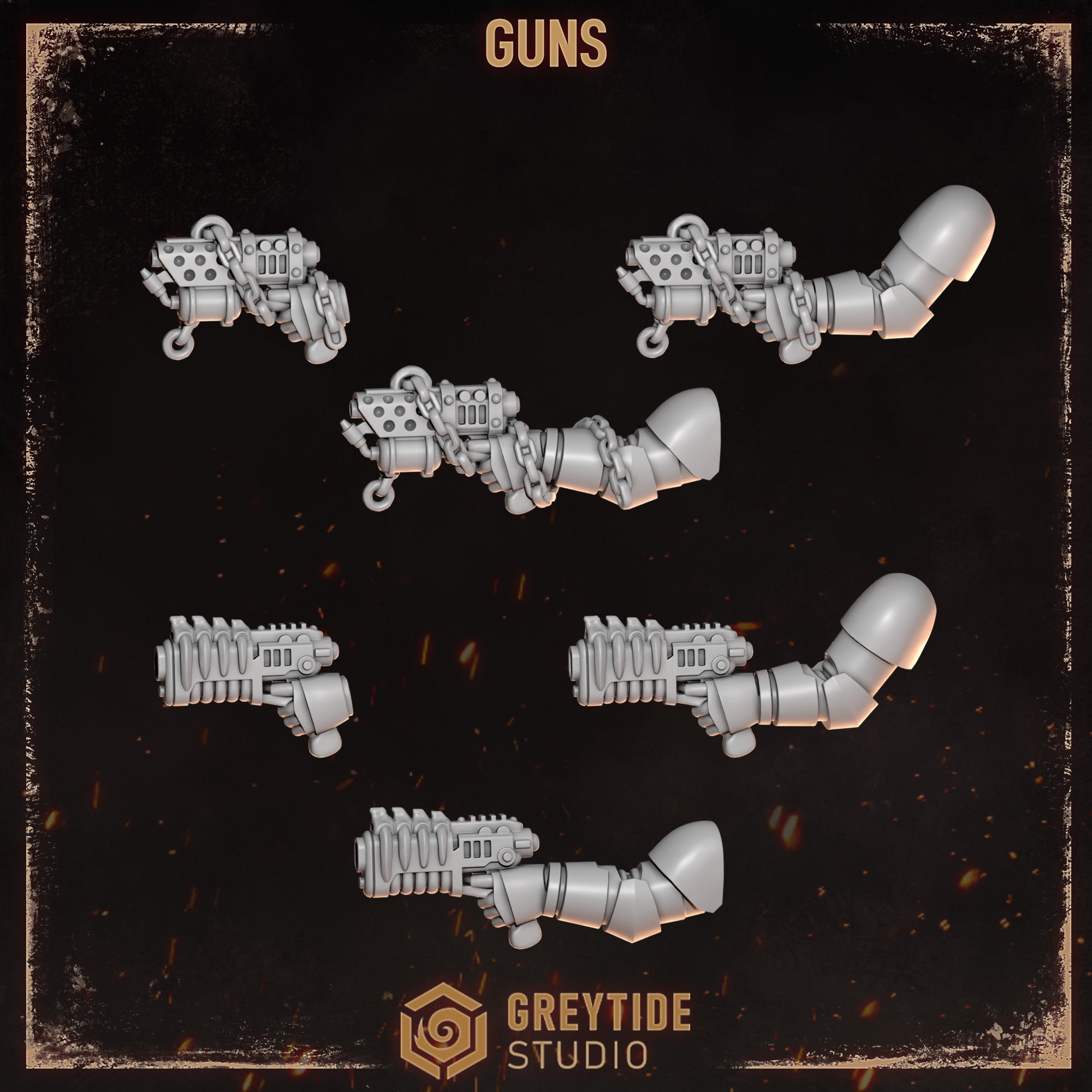 Cursed Company Guns (6 Pieces)