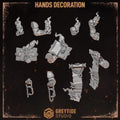 Cursed Company Hand Decorations (5 Pieces)