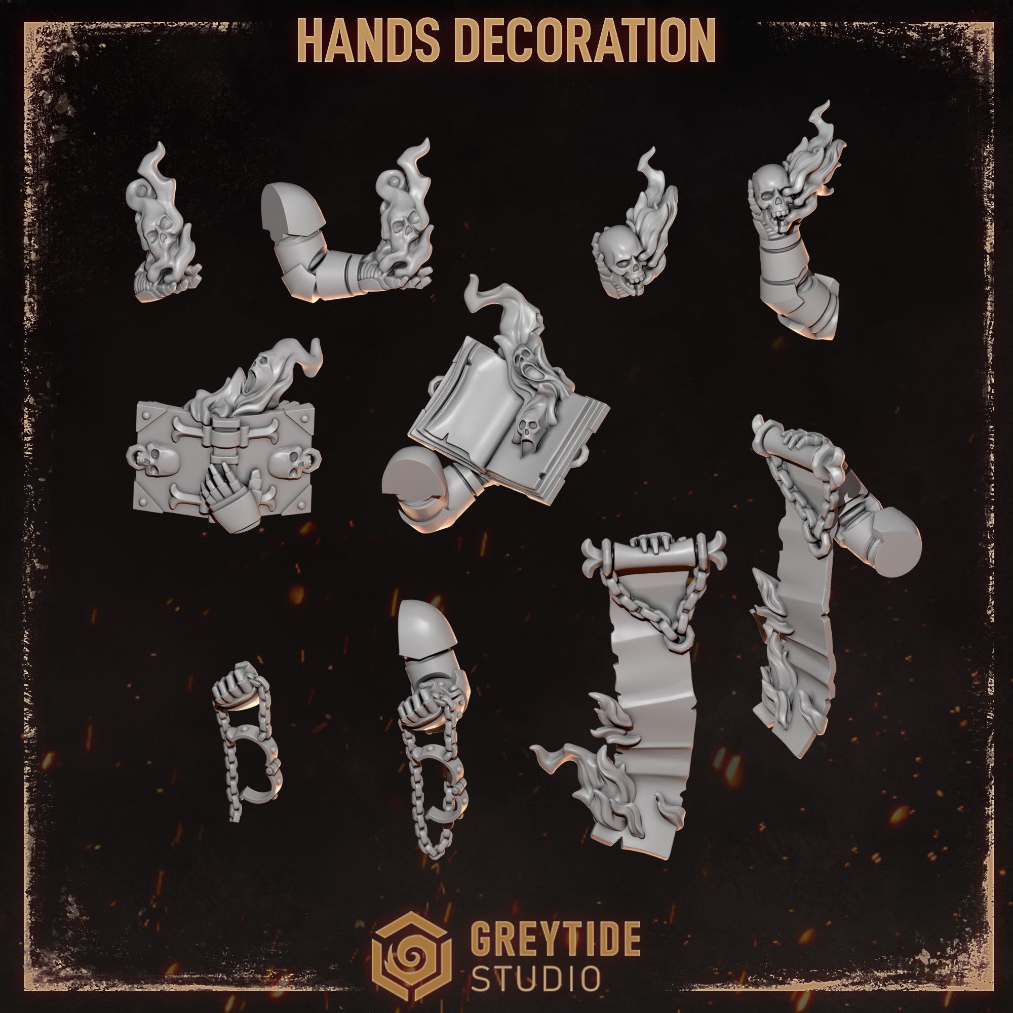 Cursed Company Hand Decorations (5 Pieces)