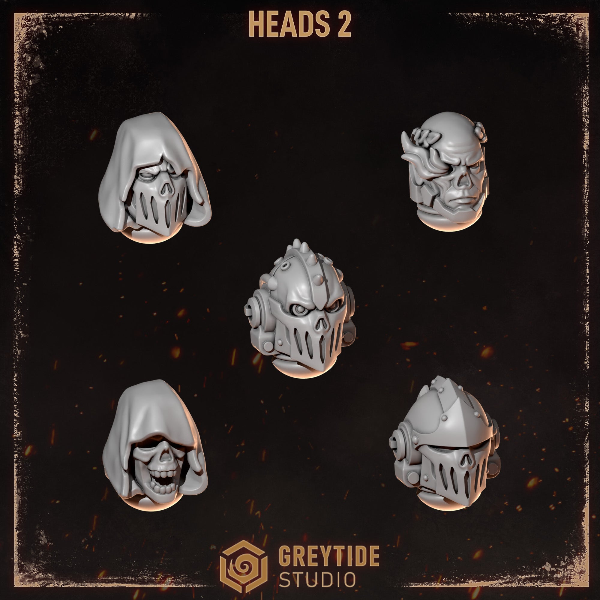 Cursed Company Heads - Set 2 (5 Pieces)