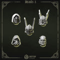 Eternal Pilgrims Heads - Set 2 (5 Pieces) – 3D printed heads for 40k miniatures, New Zealand