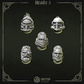 Eternal Pilgrims Heads - Set 3 (5 Pieces) – 3D printed heads for 40k miniatures, New Zealand
