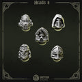 Eternal Pilgrims Heads - Set 8 (5 Pieces) – 3D printed heads for 40k miniatures, New Zealand