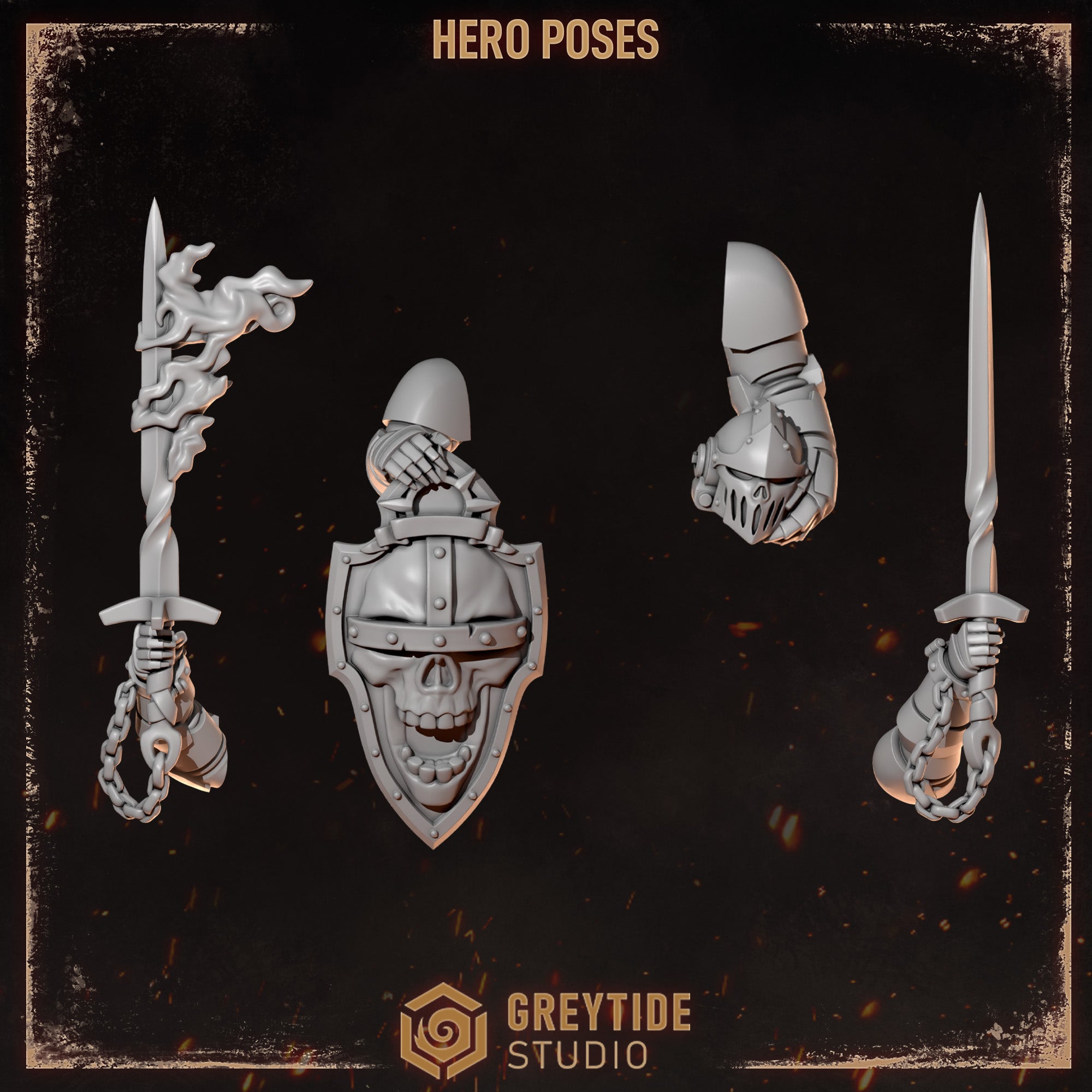 Cursed Company Heroic Poses (5 Pieces)