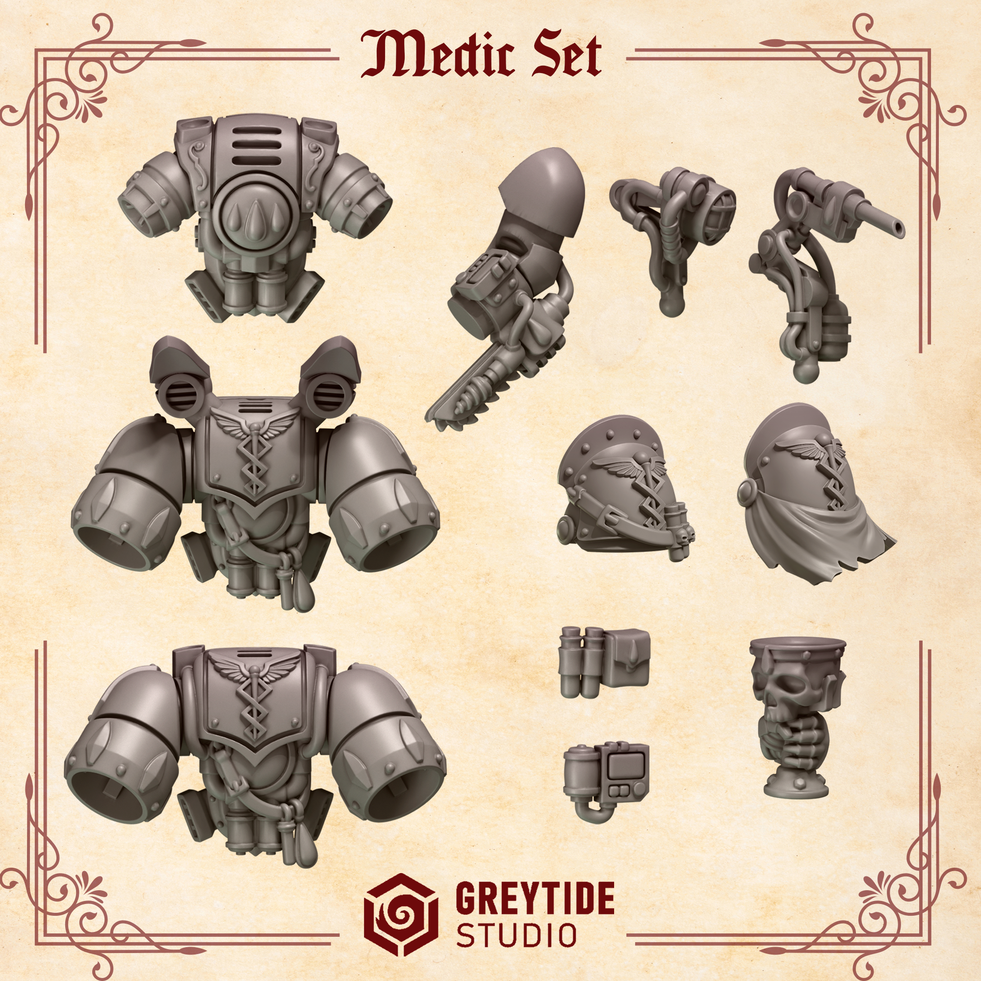 Crimson Lords Medic Set (11 Pieces)