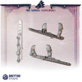 Primal Hounds Two Handed Chainswords (5 Pieces) – 3D printed weapons for 40k miniatures, New Zealand