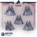 Primal Hounds Cloaks (5 Pieces) – 3D printed bits for 40k miniatures, New Zealand