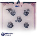 Primal Hounds Heads - Set 2 (5 Pieces)